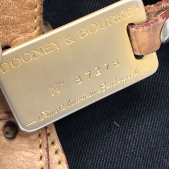 Dooney and Bourke Cabrio Small Bucket Bag Canvas Leather Black - Picture 4 of 10